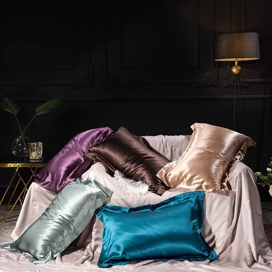 14 Colors Double Sided Silk Pillowcase