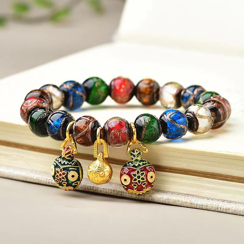 Auspicious Colored Glaze Bracelet -  Ceremony  Version