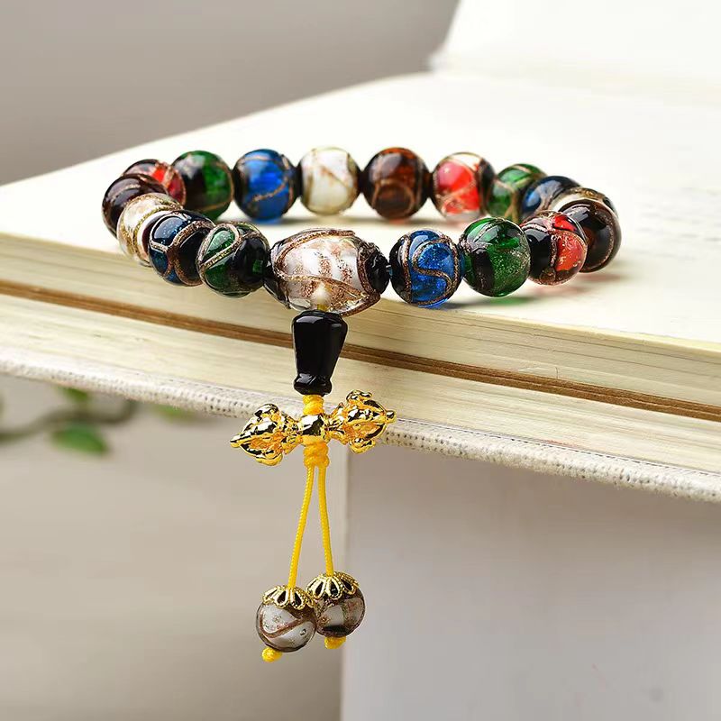 Auspicious Colored Glaze Bracelet -  Ceremony  Version