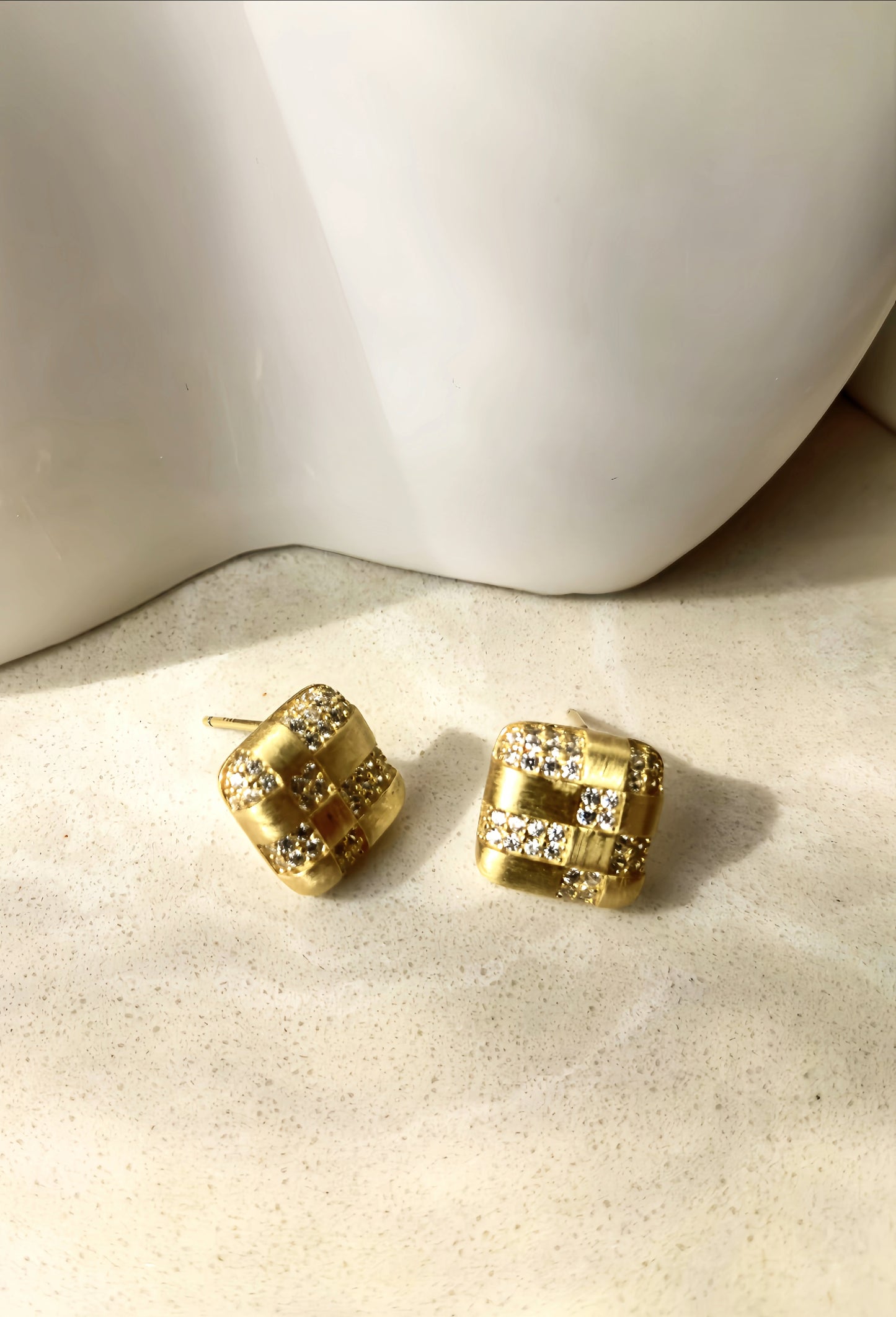 Golden Starlight Stud Earring