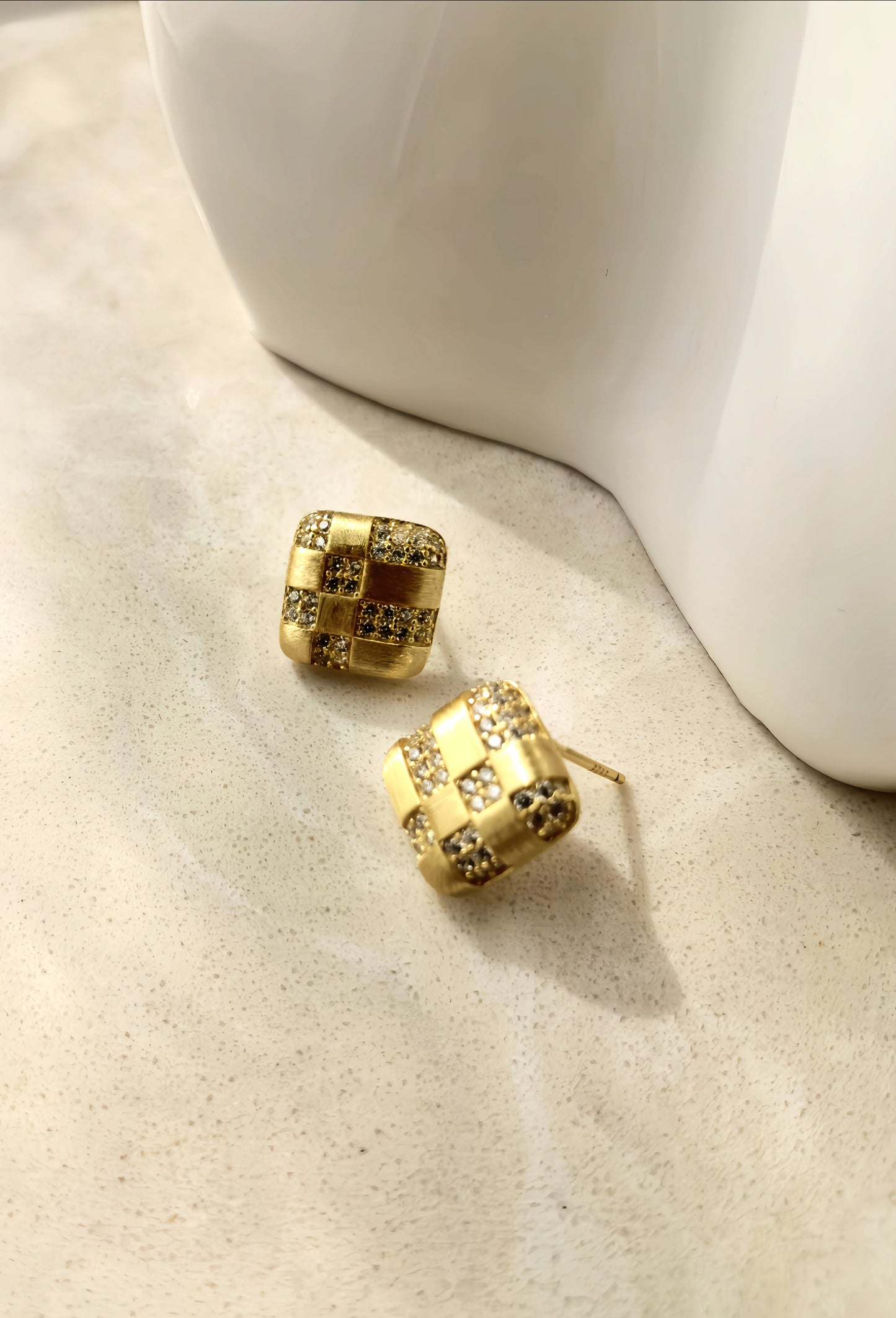 Golden Starlight Stud Earring