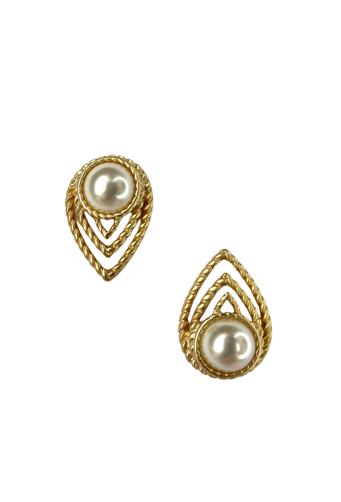 Golden Pearl Stud Earring (designer edition)