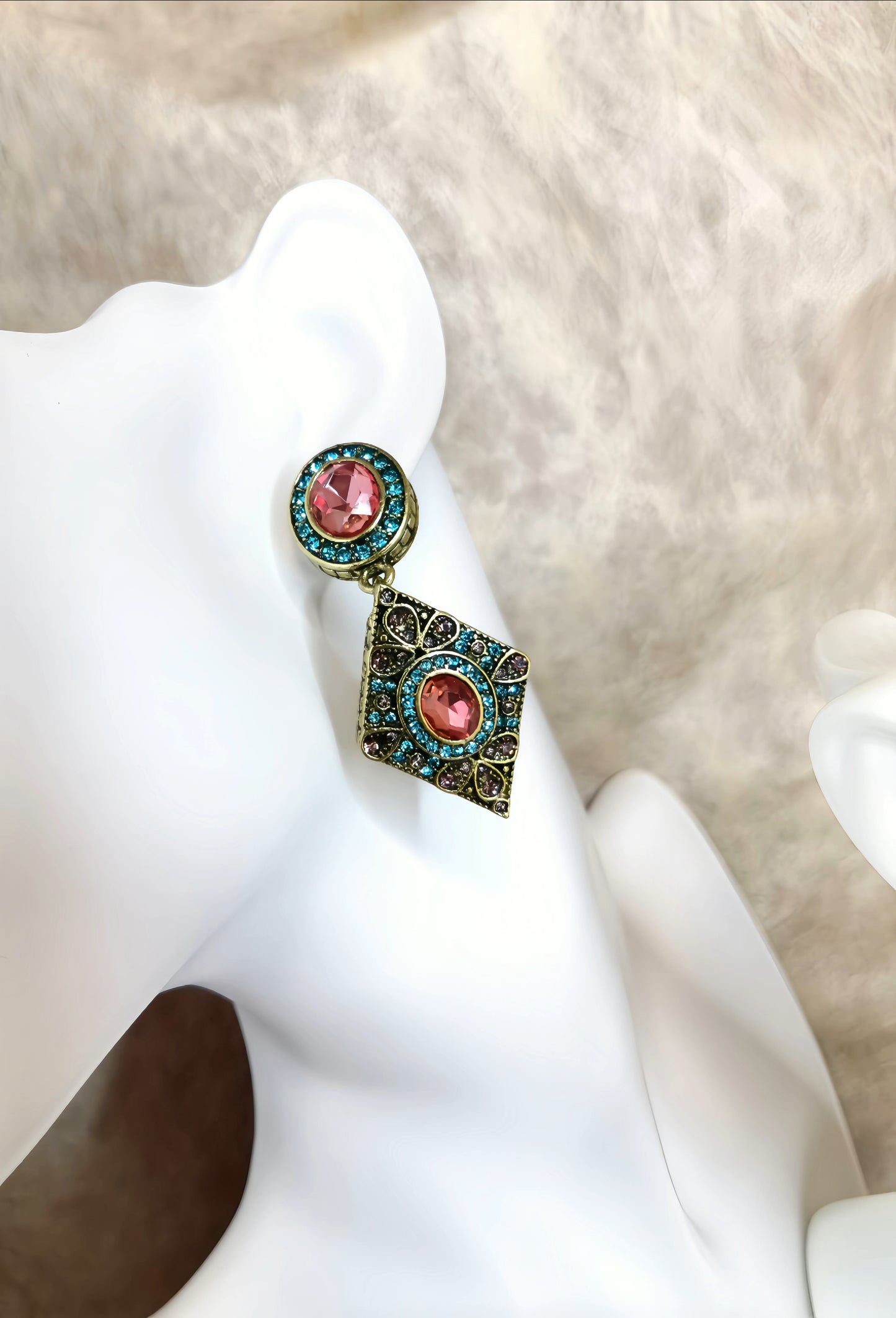 Red Dream Earring - Rhomboid Style (collectors edition)