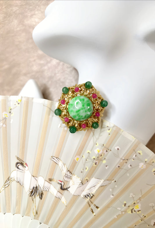 Colored Jewel Earring - Emerald Dream (collectors edition)