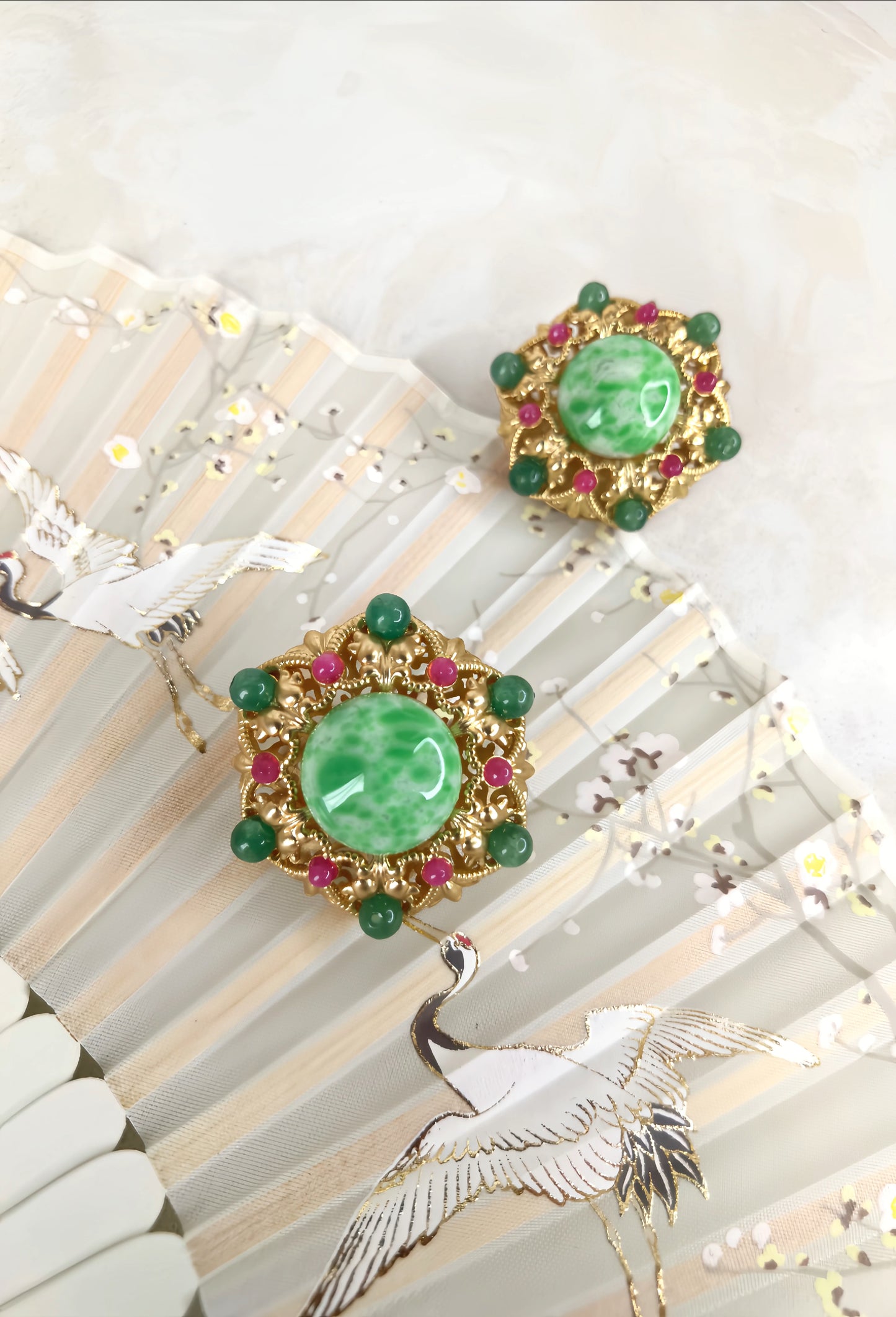 Colored Jewel Earring - Emerald Dream (collectors edition)