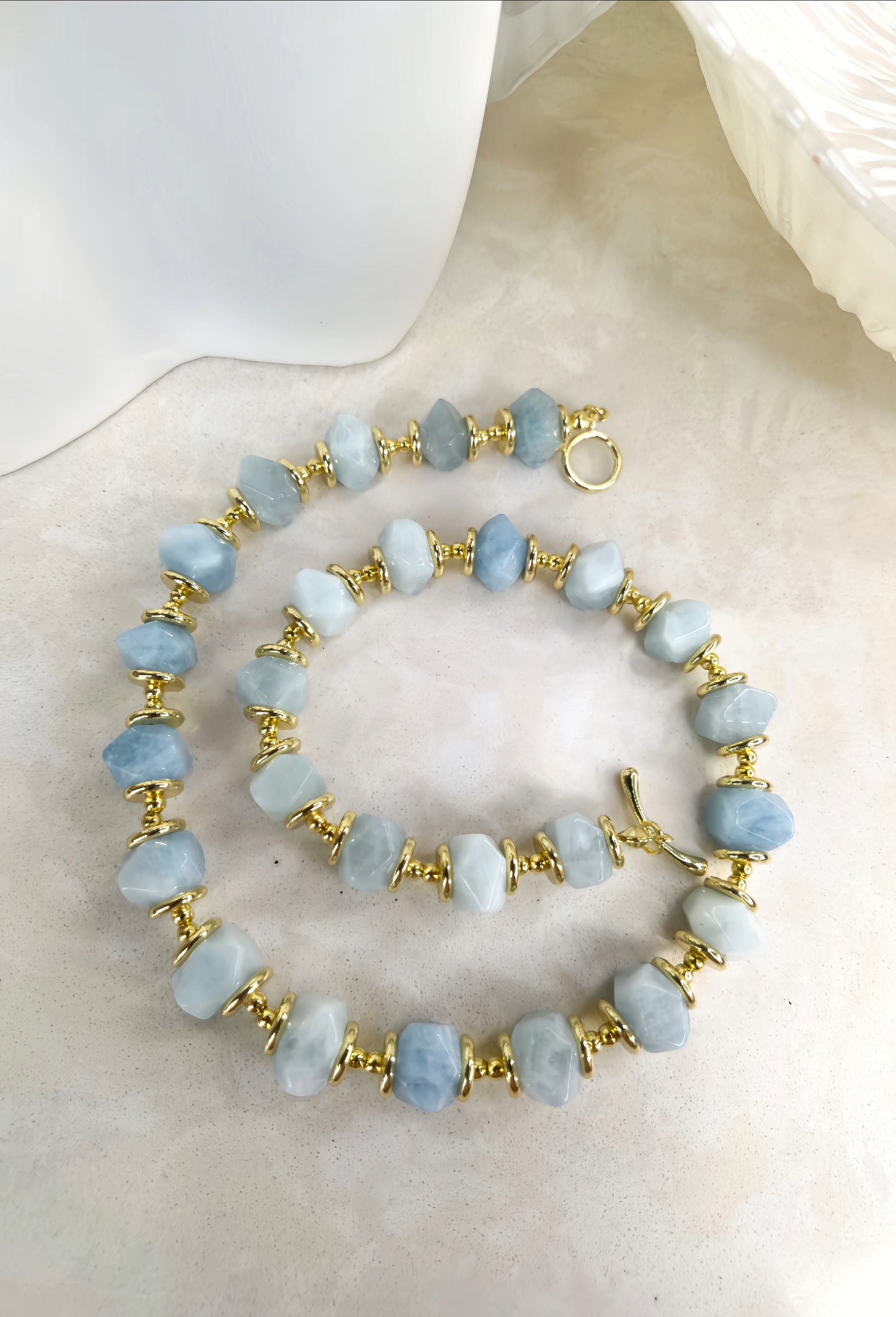 Blue Lake Natural Stone Necklace