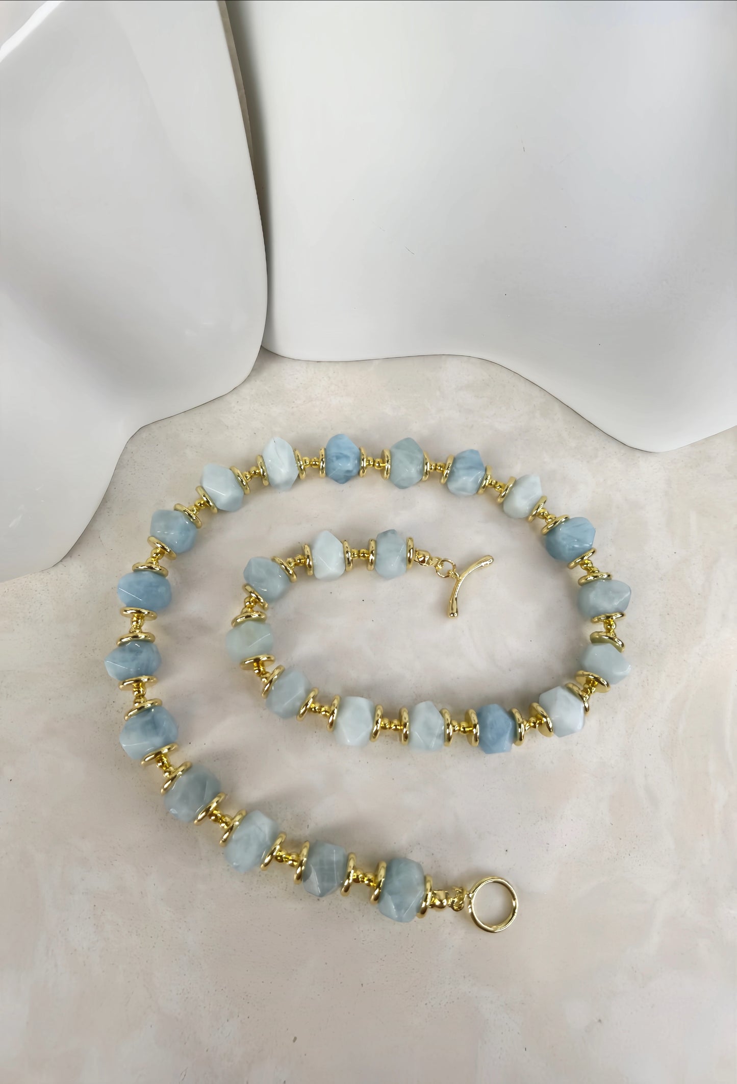 Blue Lake Natural Stone Necklace