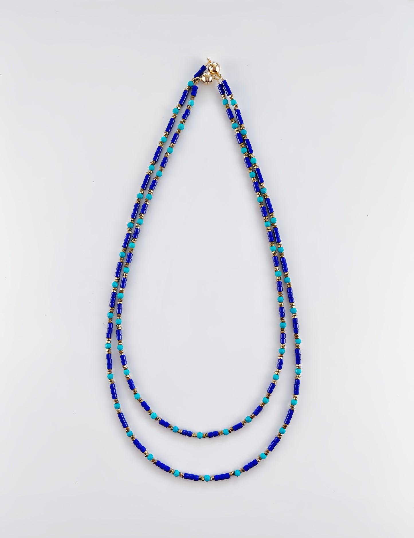 Rainbow Forest Natural Stone Necklace (designer edition)