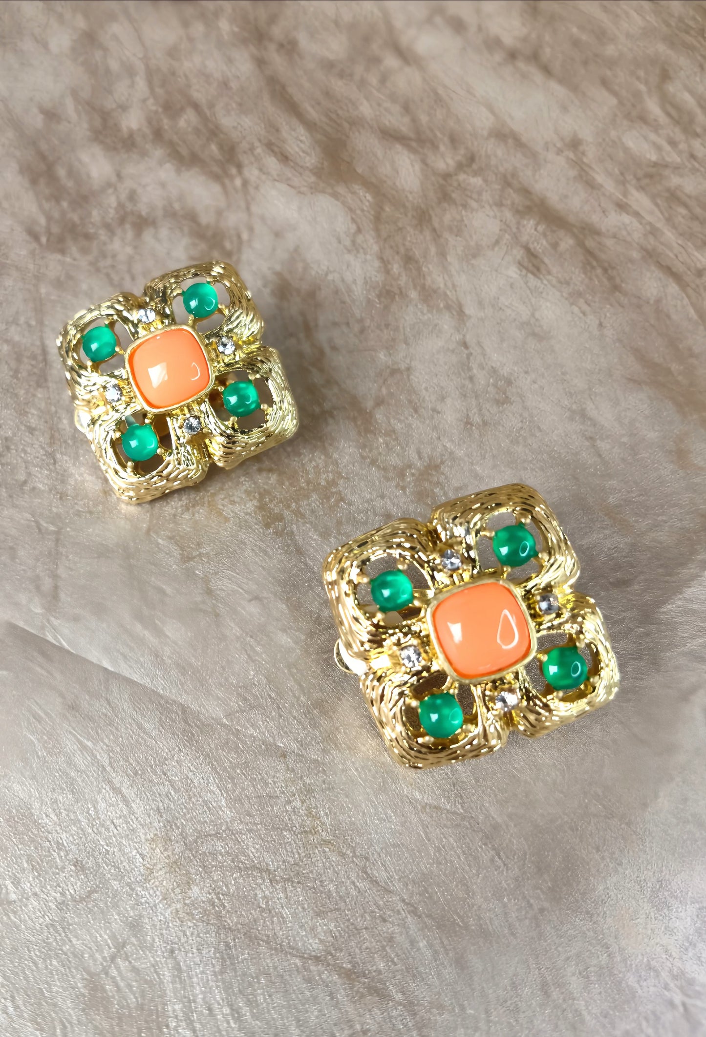 Colored Jewel Earring - Coral Dream (collectors edition)