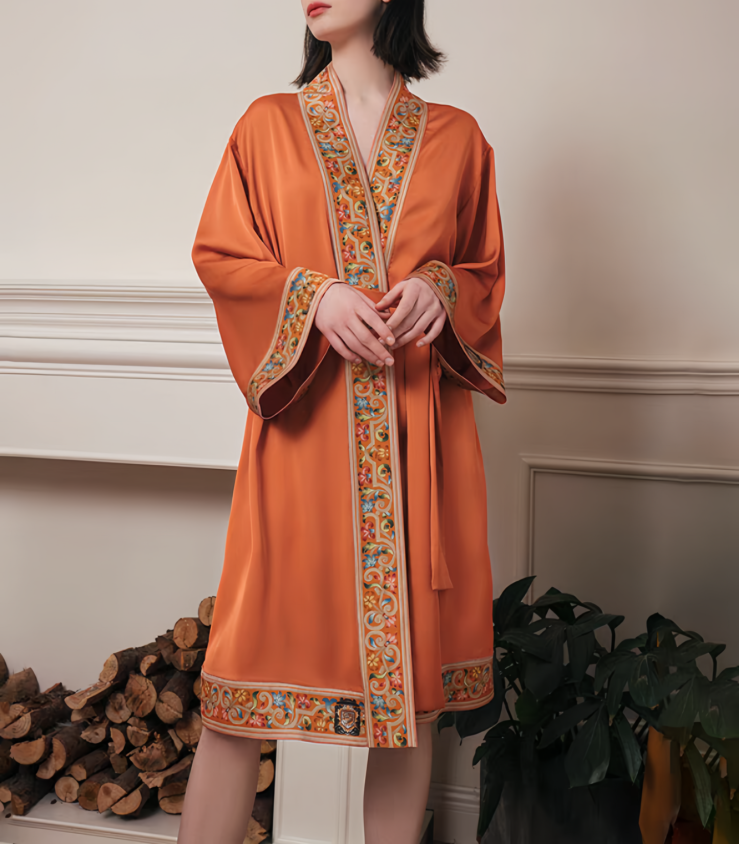 Exquisitely Embroidered Silk Nightgown (limited edition)