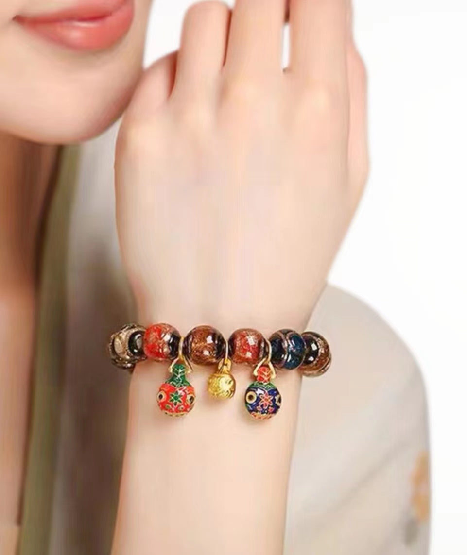 Auspicious Colored Glaze Bracelet -  Ceremony  Version